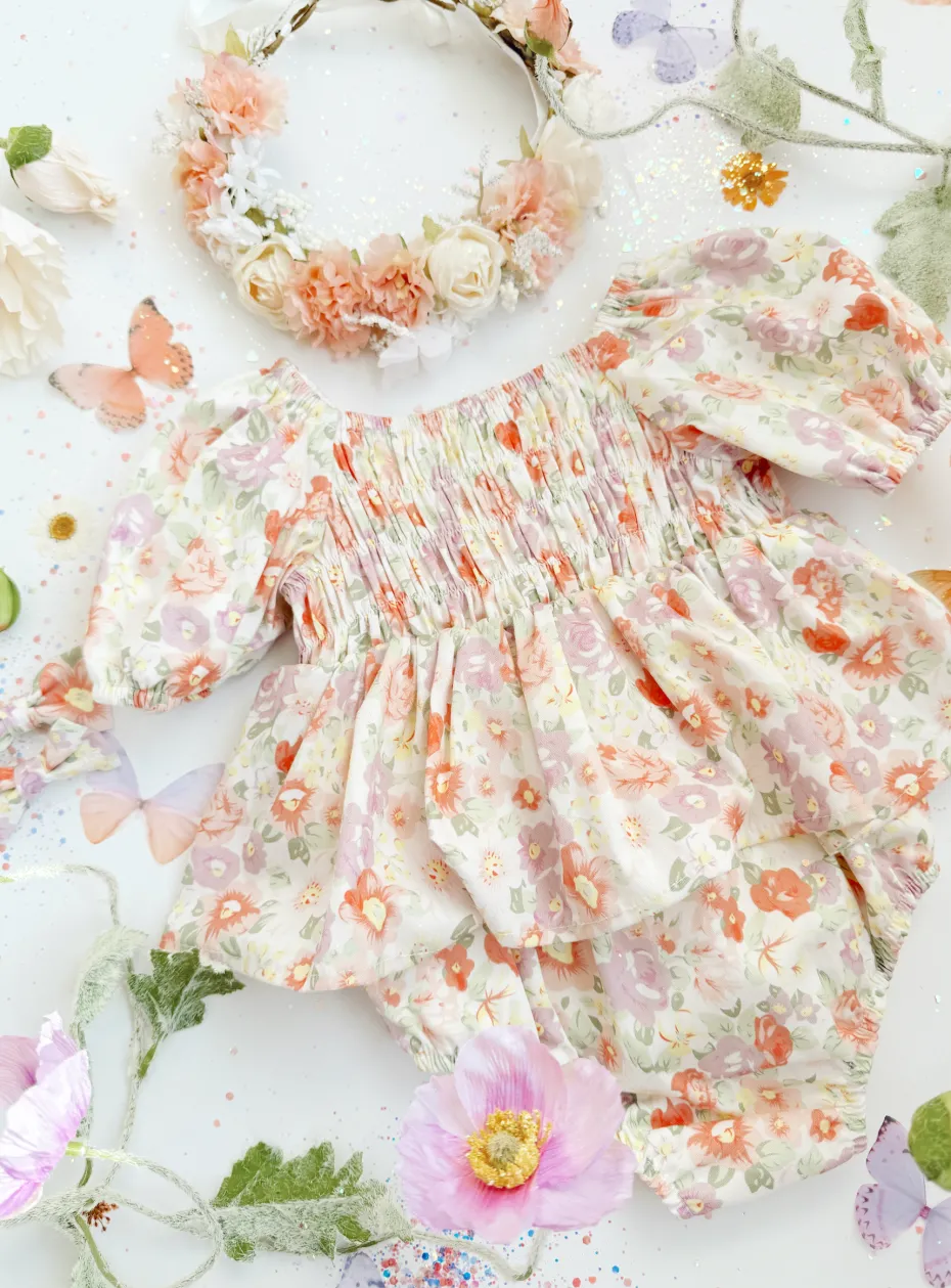 Alice Baby Girl Floral Romper