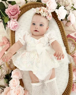Amour Pink Stretch Baby Flower Crown