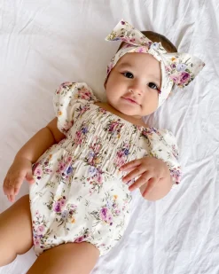 Antoinette Baby Girl Floral Romper