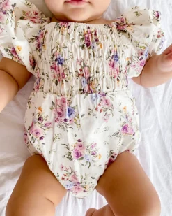 Antoinette Baby Girl Floral Romper