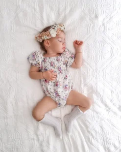 Antoinette Baby Girl Floral Romper