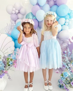 Aquamarine Blue Girls Flower Crown