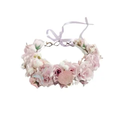 Aquamarine Purple Girls Flower Crown