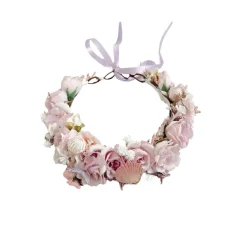 Aquamarine Purple Girls Flower Crown