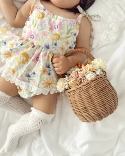 Aurelia Floral Baby Girl Romper