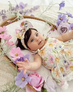 Aurelia Floral Baby Girl Romper