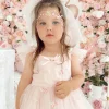 Belle Bow Perfect Pink Baby Girl Romper