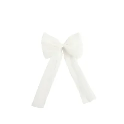 Blossom White Tulle Girls Hair Bow