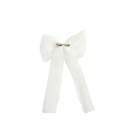Briar White Tulle Girls Hair Bow