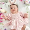Bunnykins Pearl Pink Floral Stretch Headband