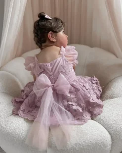 Butterfly Kisses Dusty Rose Baby Girl Romper