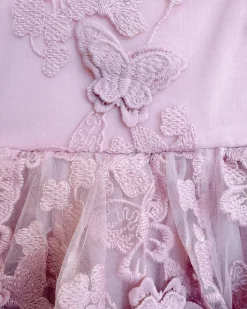 Butterfly Kisses Dusty Rose Baby Girl Romper