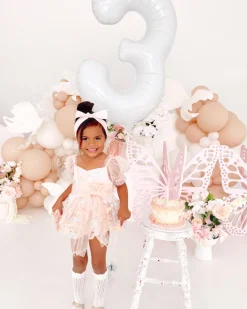 Butterfly Kisses Peach Rose Baby Girl Romper