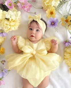 Canary Lemon Hattie Belle Baby Girl Hair Accessories