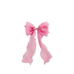Candy Pink Organza Girls Hair Bow