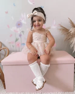 Champagne Swan Lake Baby Girl Tulle Hair Accessories