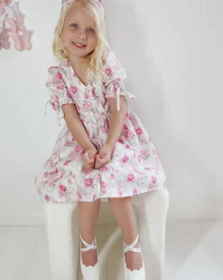 Charlotte Mae Girls Floral Pink Dress