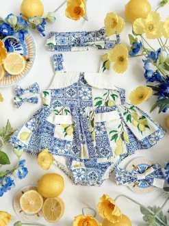 Ciao Bella Baby Girl Floral Romper