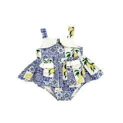 Ciao Bella Baby Girl Floral Romper
