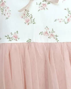 Cosette Perfect Pink Girls Floral Party Dress