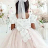 Cosette Perfect Pink Tulle Girls Hair Bow