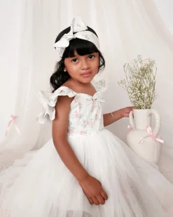 Cottage Fairy White Baby Girl Floral Hair Accessories