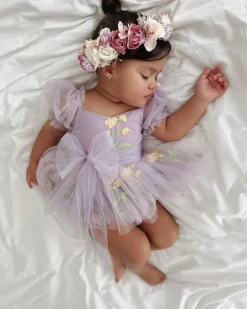 Cupcake Lavender Baby Girl Romper