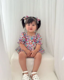Darlia Garden Baby Girl Floral Romper