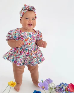 Darlia Garden Baby Girl Floral Romper