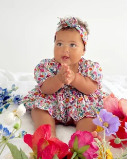 Darlia Garden Baby Girl Floral Romper