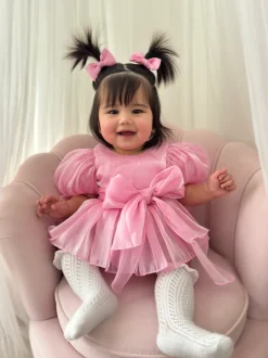 Dolly Candy Pink Baby Girl Romper