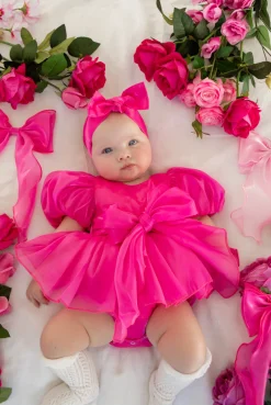 Dolly Fuchsia Pink Baby Girl Romper