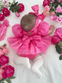 Dolly Fuchsia Pink Baby Girl Romper