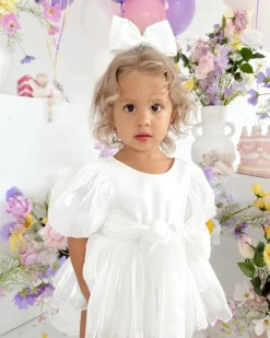 Dolly White Baby Girl Romper
