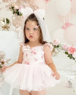 Dottie Candy Pink Tulle Girls Hair Bow