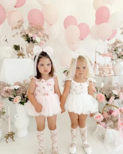 Dottie Candy Pink Tulle Girls Hair Bow
