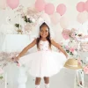 Dottie Flower Candy Pink Girl Floral Party Dress