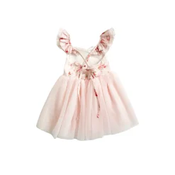 Dottie Flower Candy Pink Girl Floral Party Dress