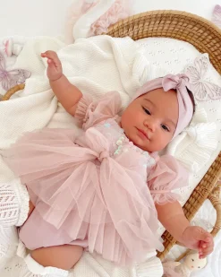 Dusty Pink Sparkle Baby Girls Tulle Hair Accessories