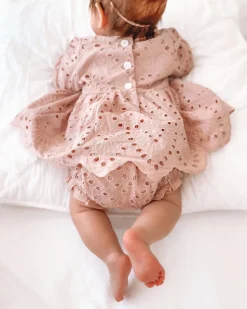 Dusty Rose Ivy Baby Girl Two Piece Set