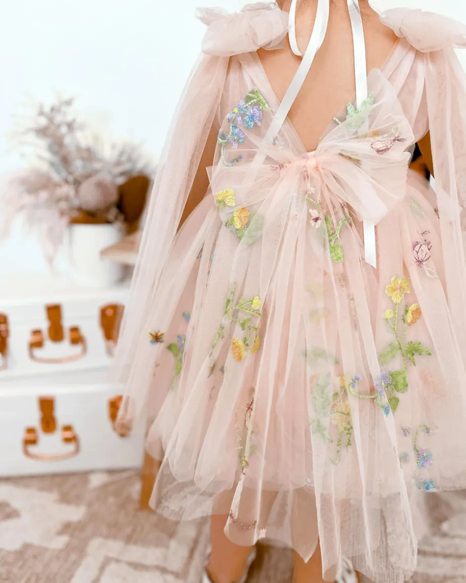 Enchanted Rose Heavenly Pink Girls Party Dress