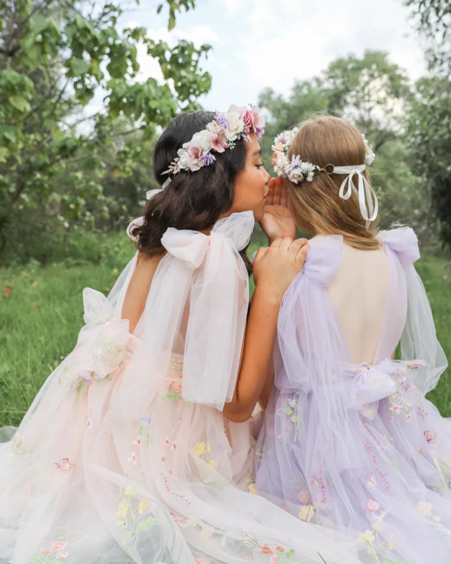 Enchanted Rose Heavenly Pink Girls Party Dress