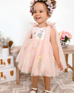 Enchanted Rose Heavenly Pink Girls Party Dress