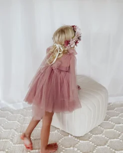 English Rose Dusty Rose Flower Girl Dress