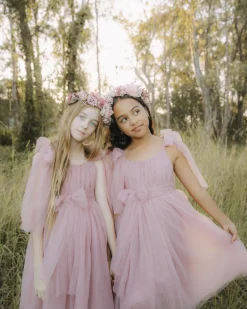 English Rose Dusty Rose Flower Girl Dress