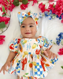Euro Summer Baby Girls Floral Romper