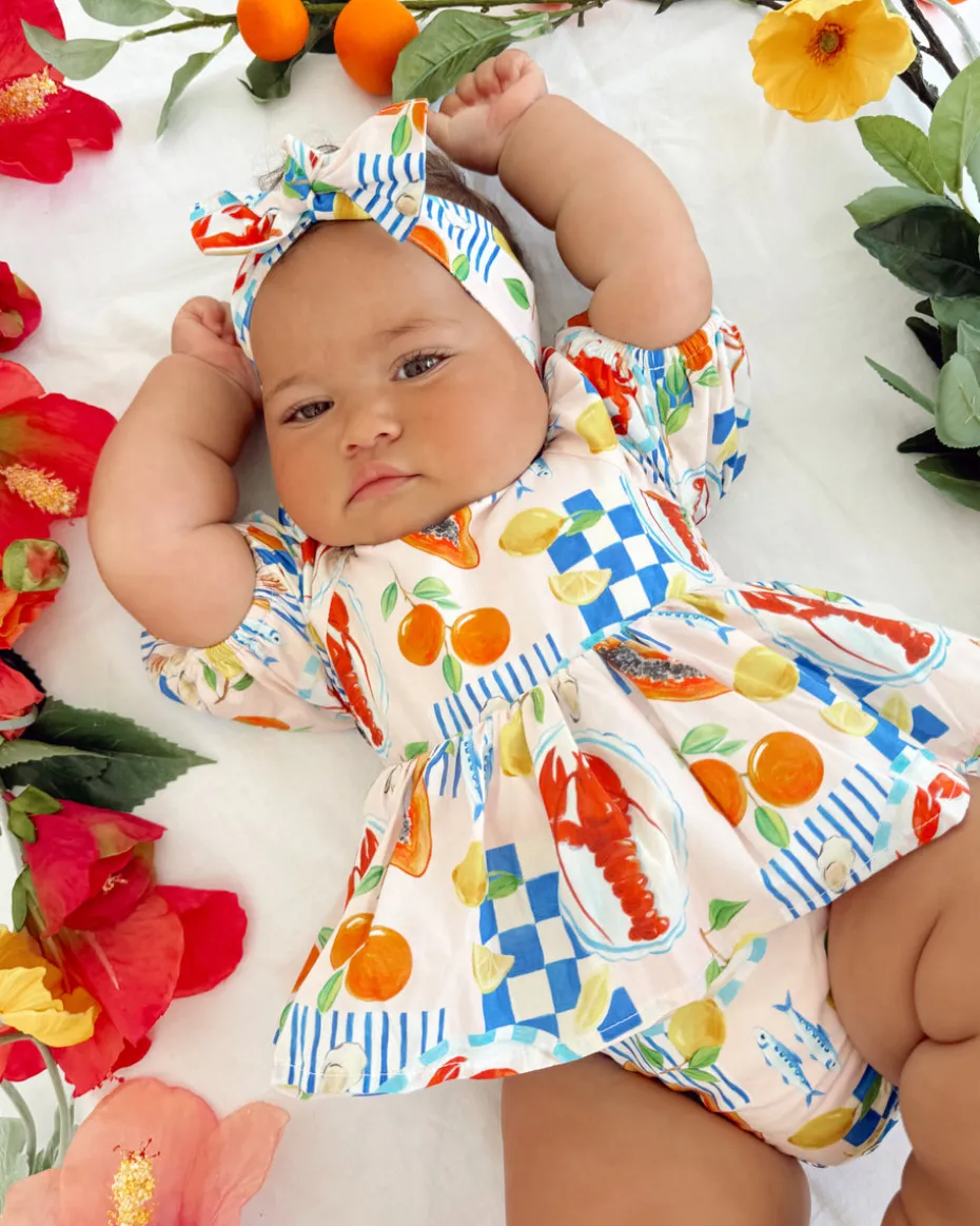 Euro Summer Baby Girls Floral Romper