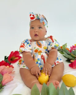 Euro Summer Baby Girls Floral Romper