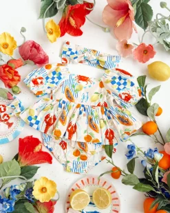 Euro Summer Baby Girls Floral Romper