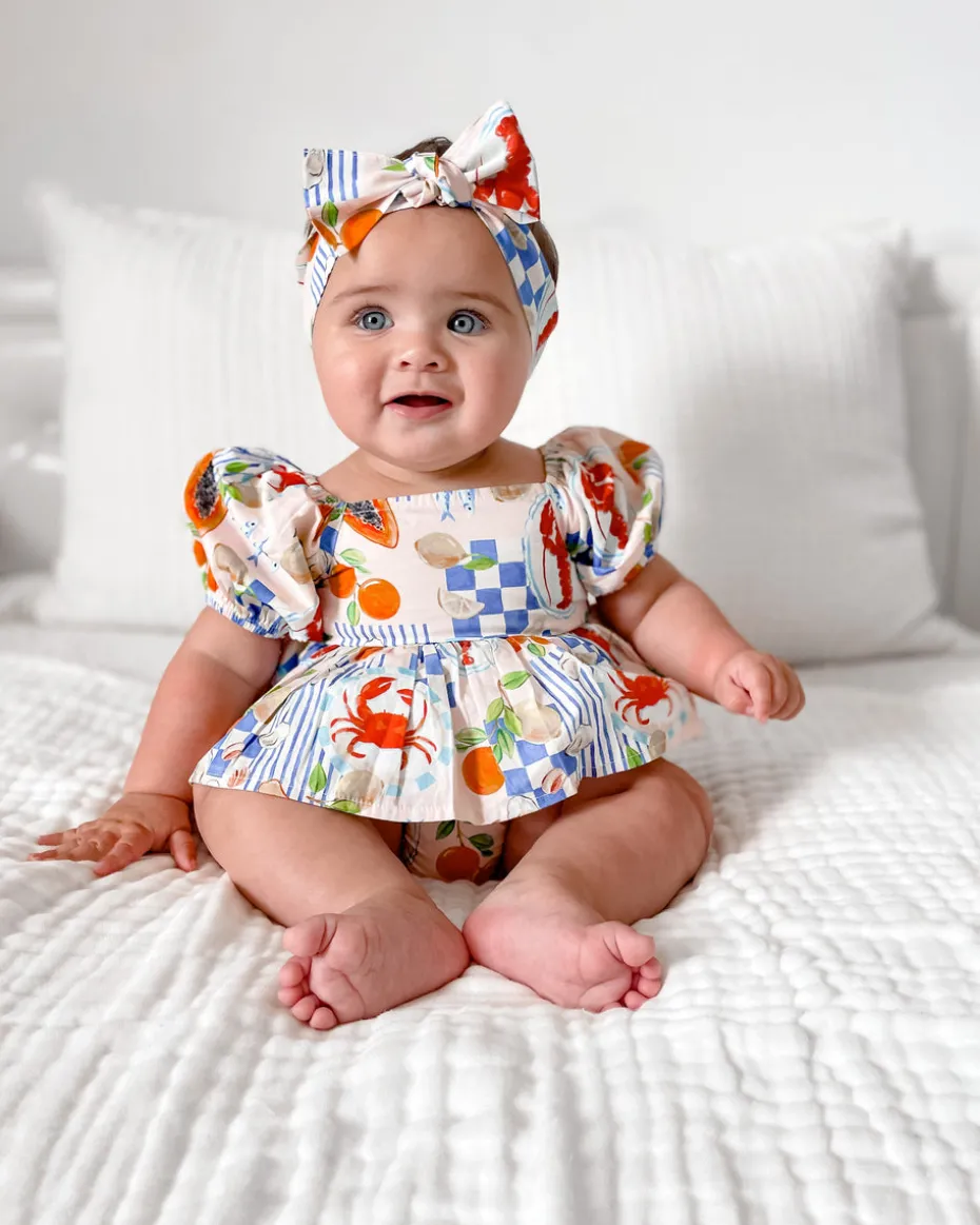 Euro Summer Baby Girls Floral Romper